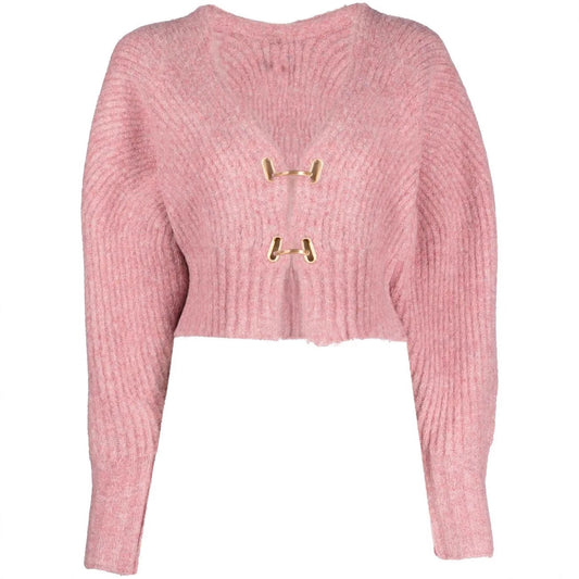 Women's Glamorous Pretty Knitted Metal Button Sweaters