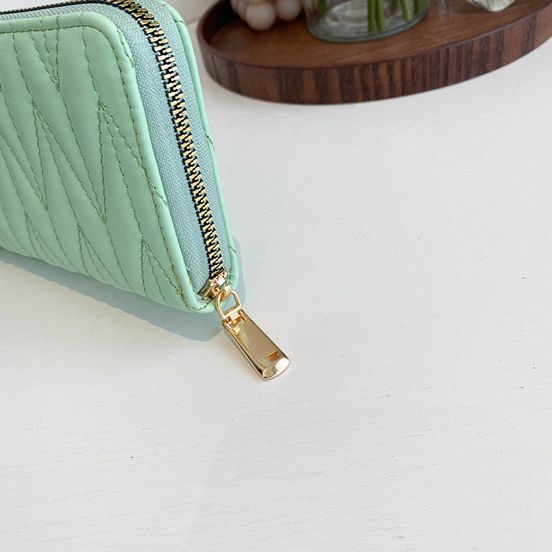 Women's Long Embroidery Thread Mobile Tide Ladies Wallets