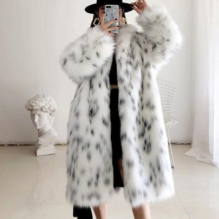 Women's Fur Faux Long Sleeve Fox Outer Coats