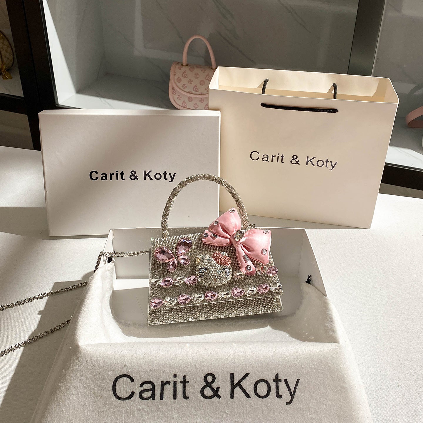 Pretty Durable Graceful Dinner High-grade Cat Handbags