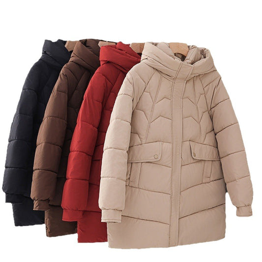 Winter Preppy Style Mid-length Fashion Casual Coats