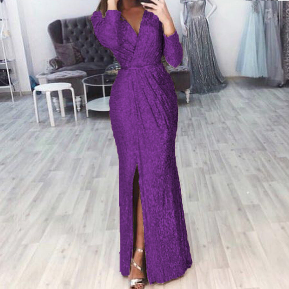 Sparkling Affordable Luxury Dinner Party Host Grand Performance Catwalk Dress