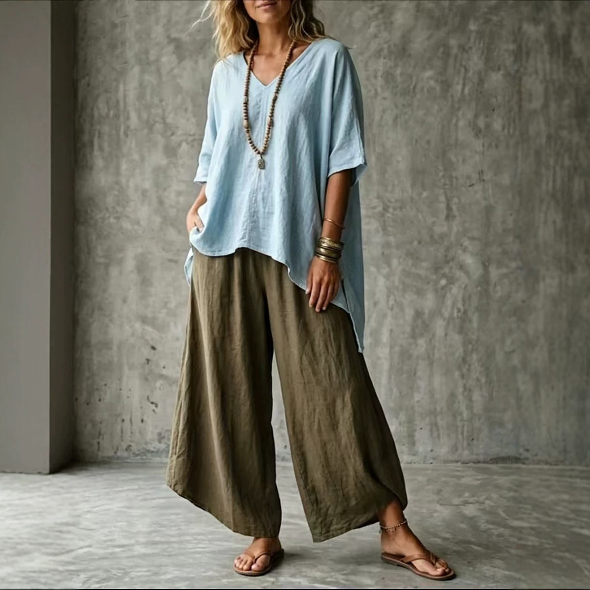 Women's Summer Artistic Casual Loose Holiday Women's T-shirt
