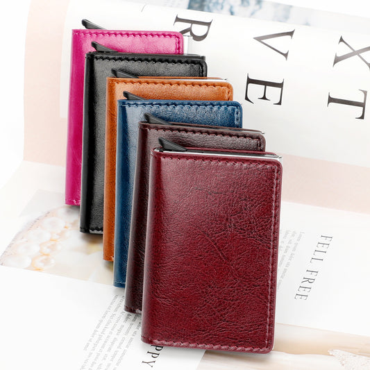 Automatic Pop-up Credit Metal Aluminum Box Card Holder