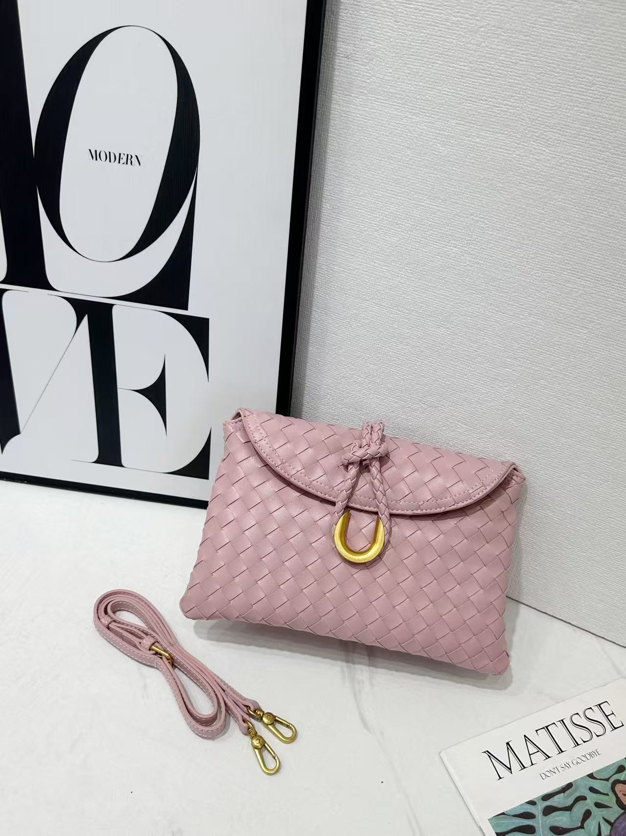 Casual Beautiful Classic Woven Dinner Envelope Small Square Bags