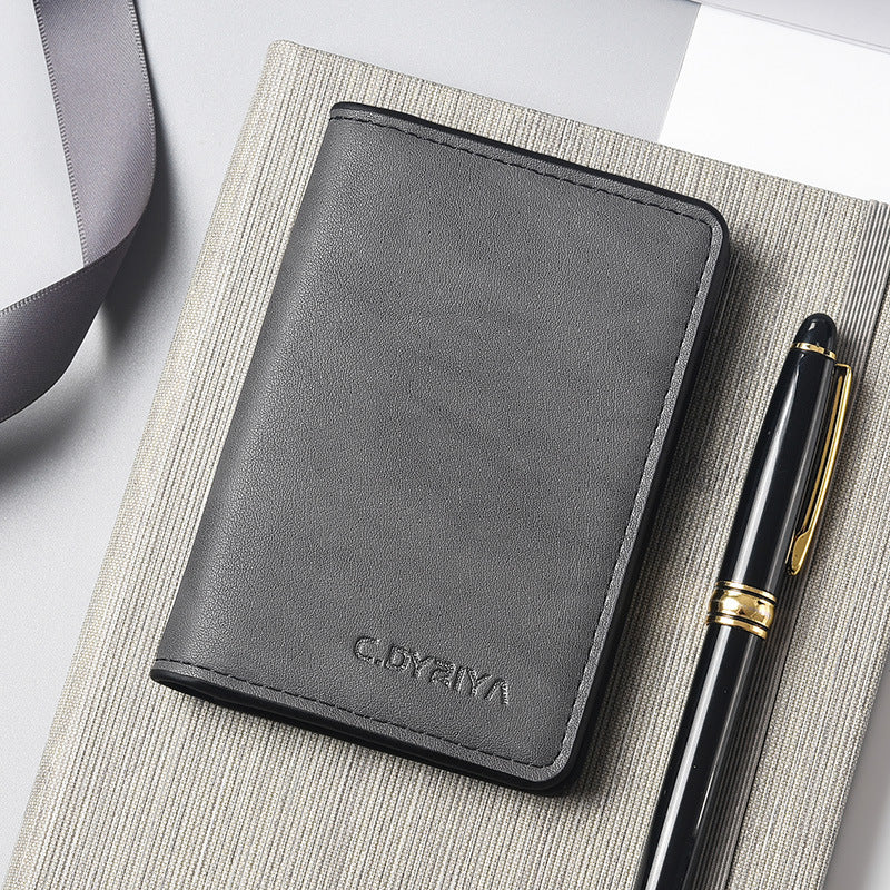Men's Creative Swiping Simple Multiple Slots Card Holder