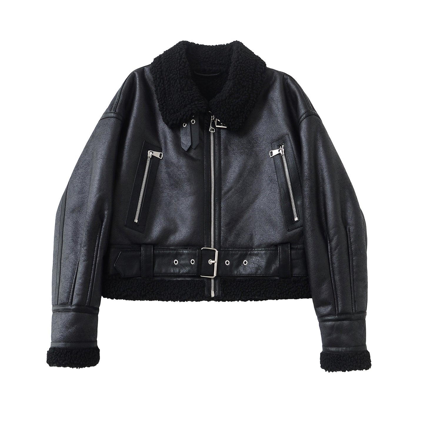 Women's Durable Fur One Retro Motorcycle Jackets