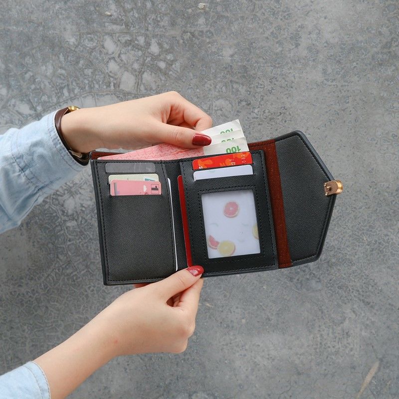 Women's Retro Love Heart Simplicity Off Short Ladies Wallets