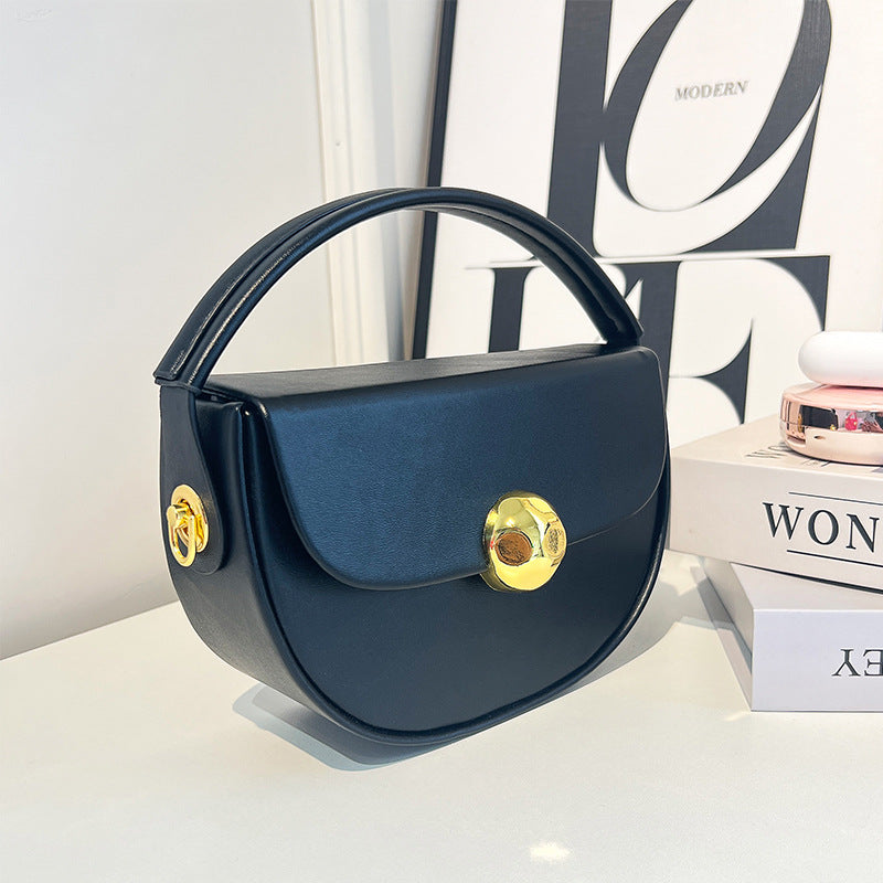 Women's Motorcycle Alligator Print Stitching Underarm Simple Handbags