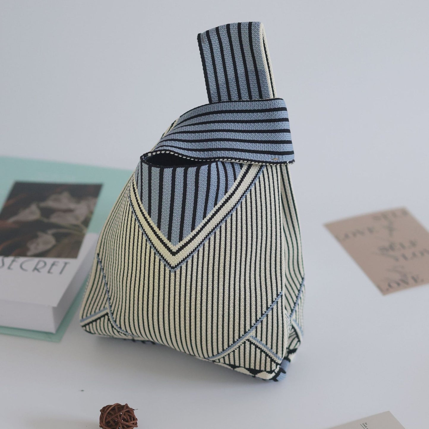 Women's Stylish Knitted Woven Vest Simple Handbags