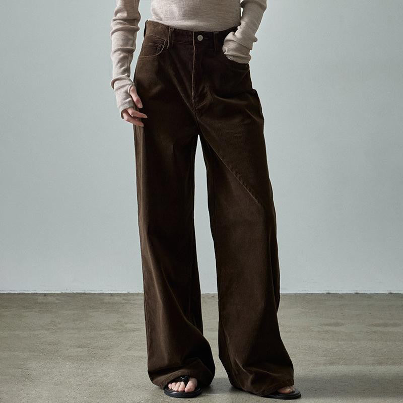 Women's Attractive Corduroy Casual High Waist Pants