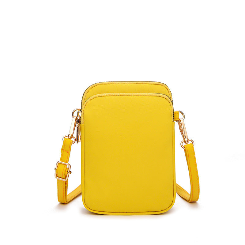 Women's Nylon Mobile Lightweight Fashion Mini Vertical Phone Bags