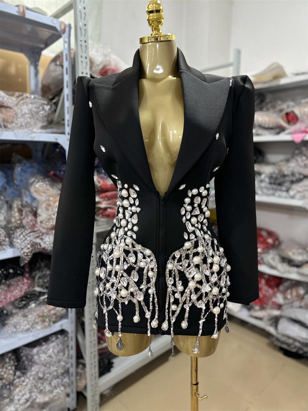 Women's Sexy Summer Wind Lapel Design Business Dresses