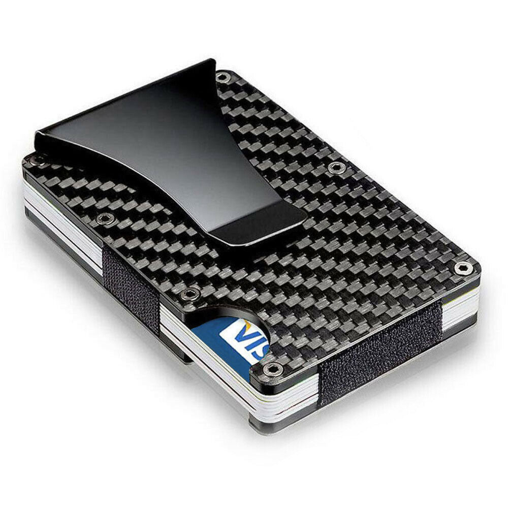 Carbon Fiber Credit Box Swiping Bank Card Holder