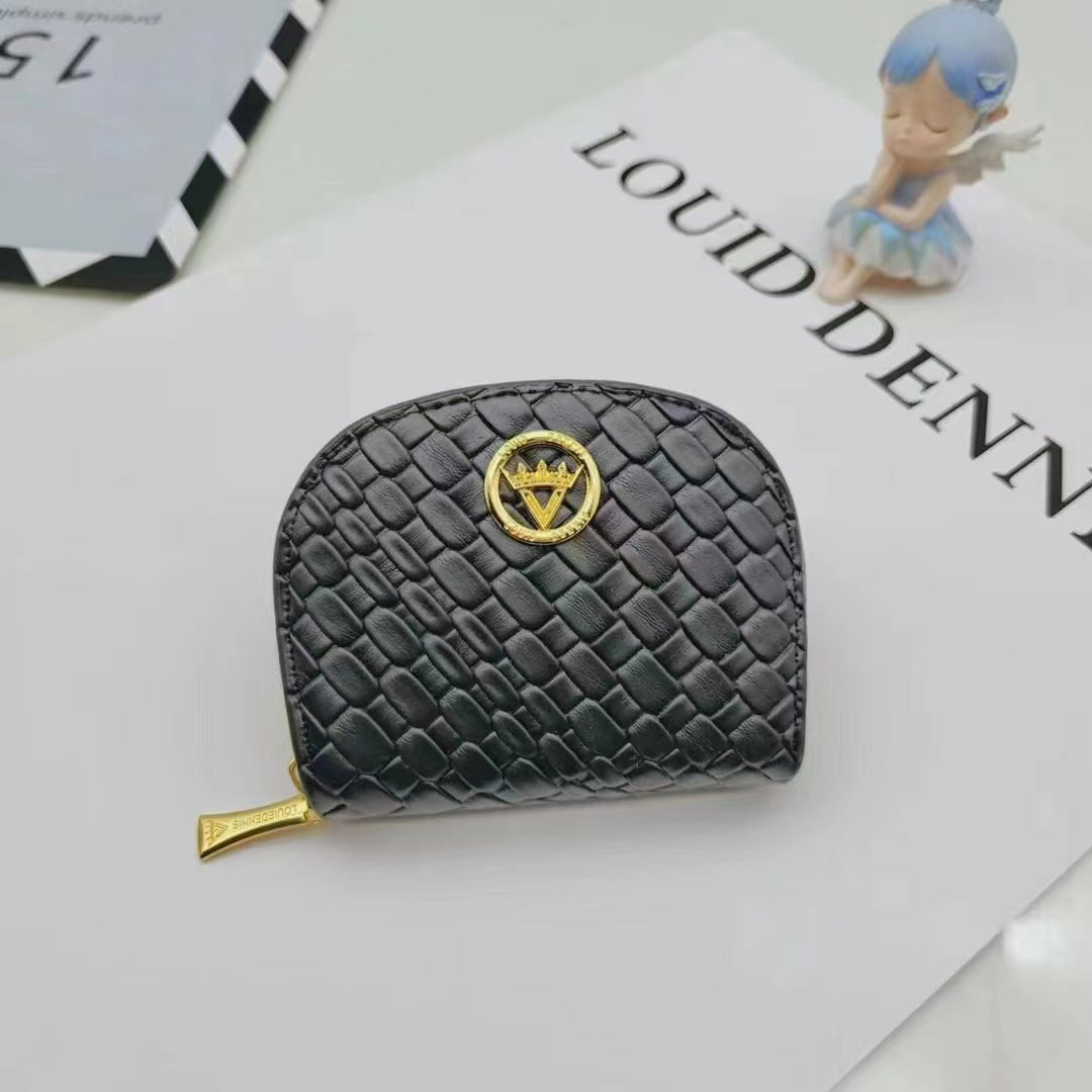 Women's Zipper Organ Exquisite Korean Style Short Card Holder