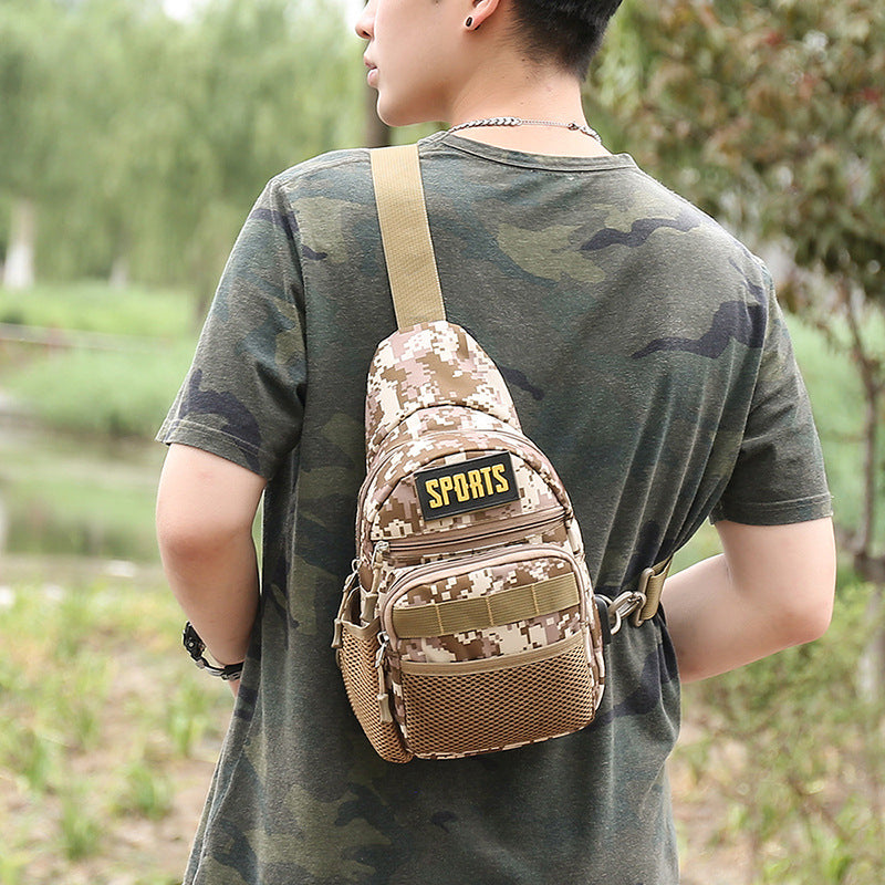 Men's Charming Nylon Cross-country Camouflage Fashion Men's Chest Bags