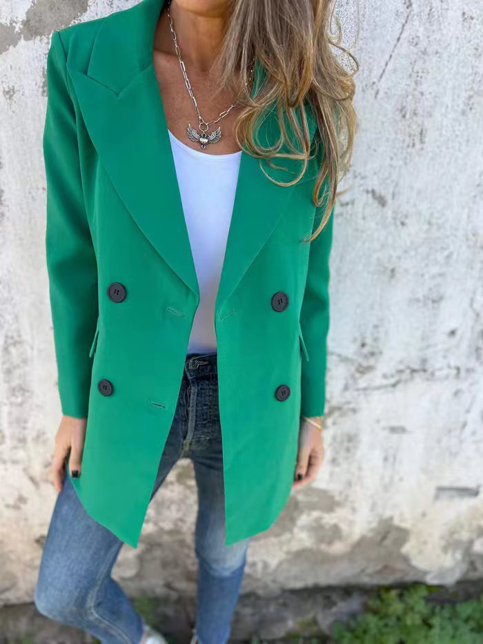 Women's Solid Color Fashion Long Sleeve Button Clothing