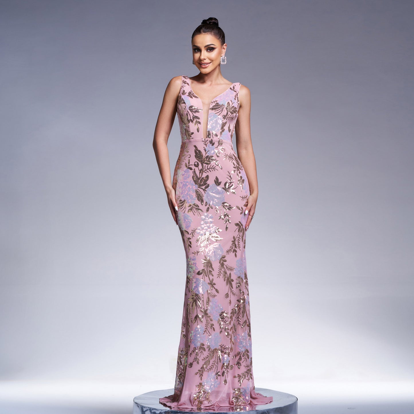 Women's Elegant Sexy Sleeveless Sequins Party Dress Dresses