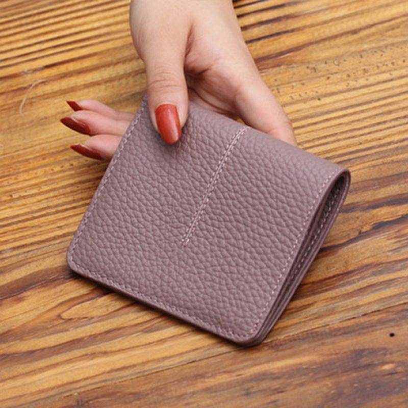 Women's Short Simple Stitching Texture For Ladies Wallets