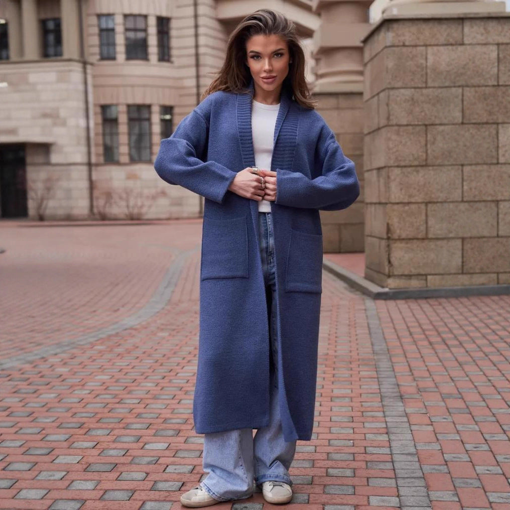 Women's Knitted Idle Style Long Below The Sweaters
