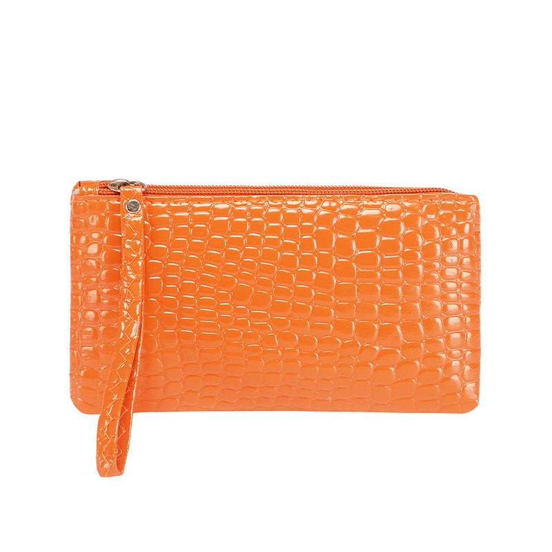 Simple Clutch Female Lady Crocodile Pattern Welfare Handbags
