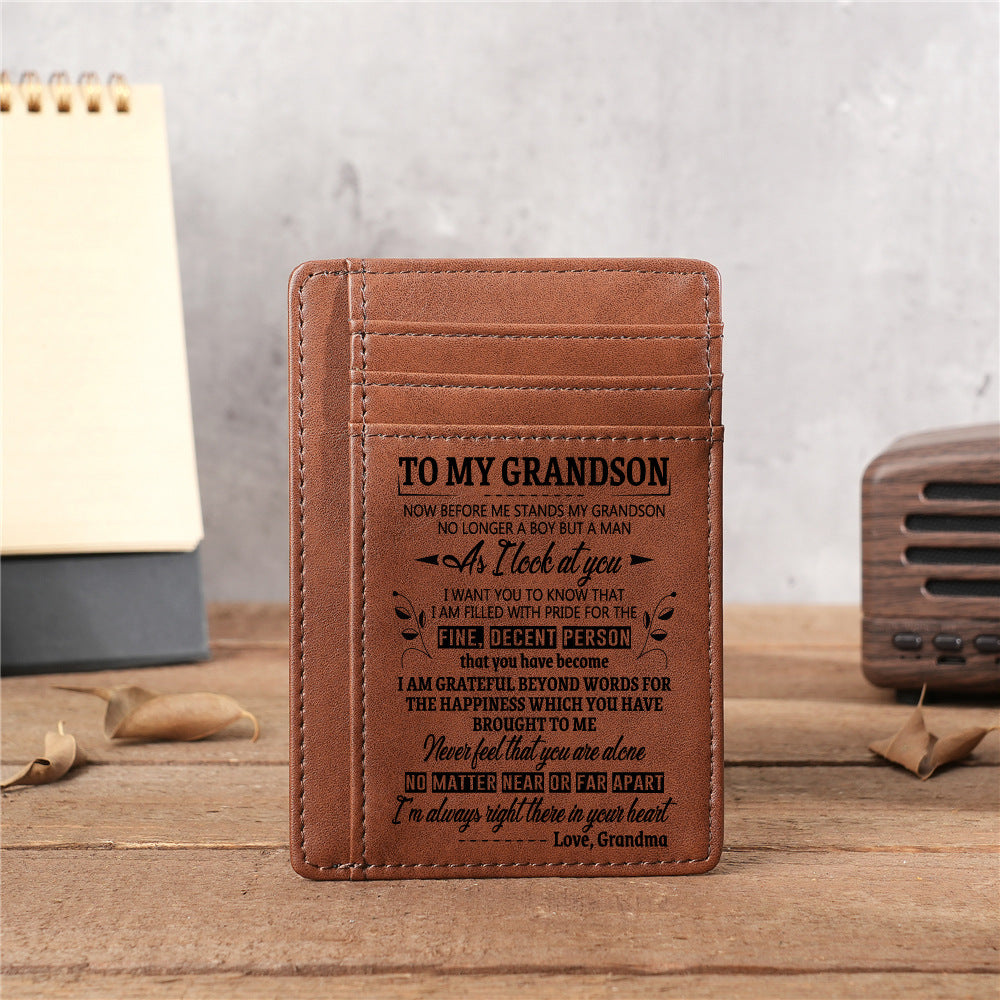 Men's Pocket Bank Credit Laser Engraving Card Holder