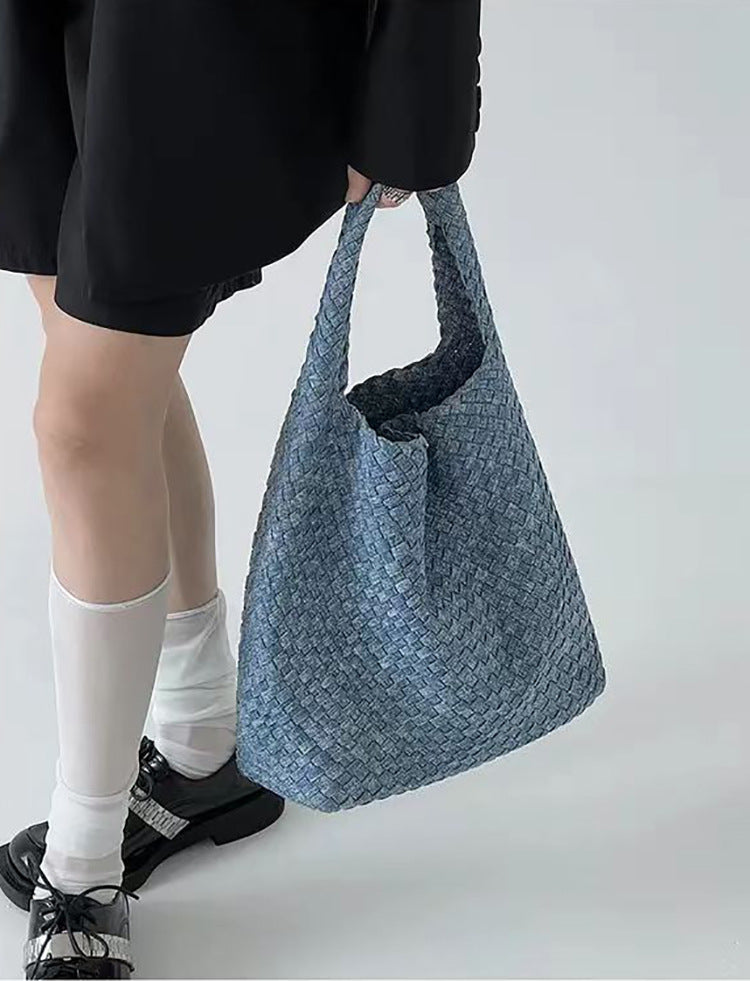 Woven Large Capacity Totes One Underarm Bags