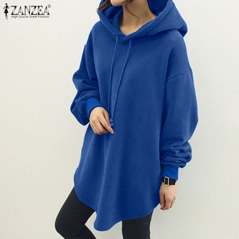 Casual Long Sleeve Pocket Hooded Drawstring Women's Sweater, Sweater