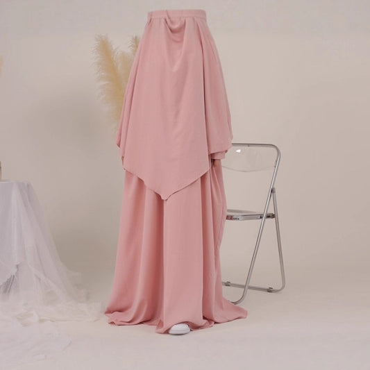 Swing Solid Color Batwing Sleeve Robe Dresses