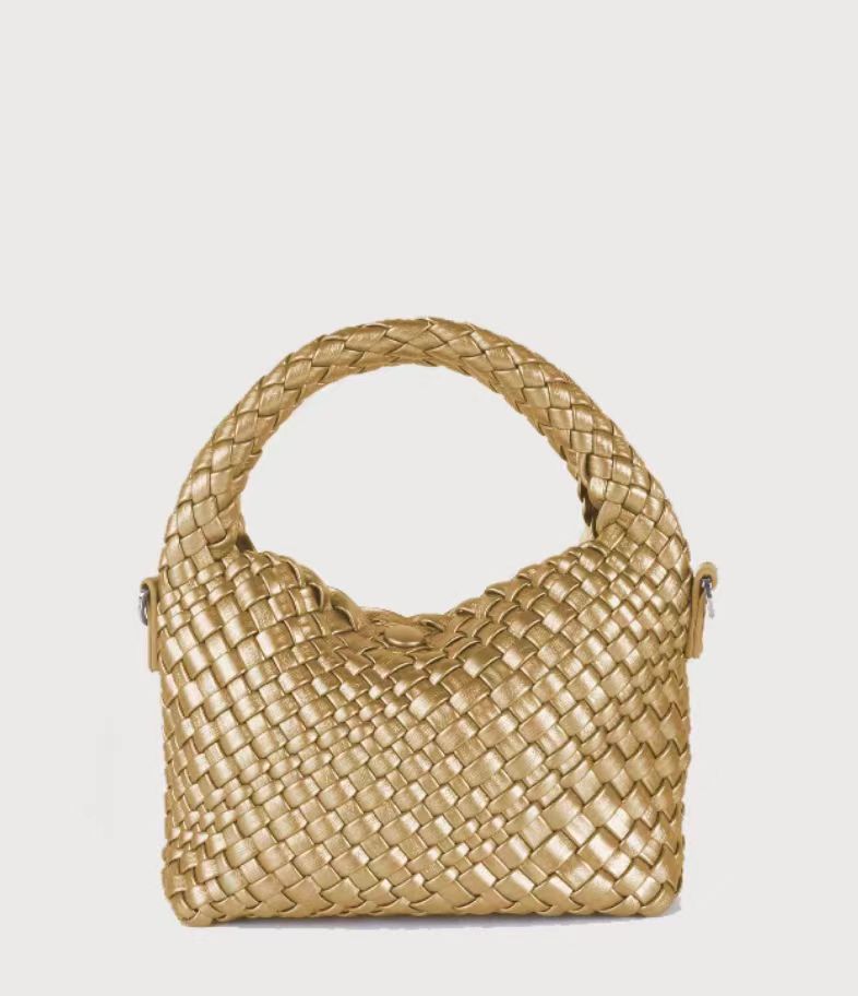 Women's High-grade Design Selenodont Half Moon Woven Bags