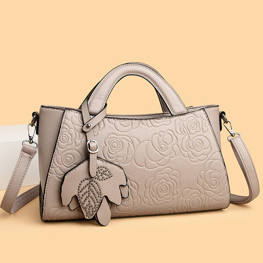 Slouchy New Embossed Texture Commuter Retro Handbags