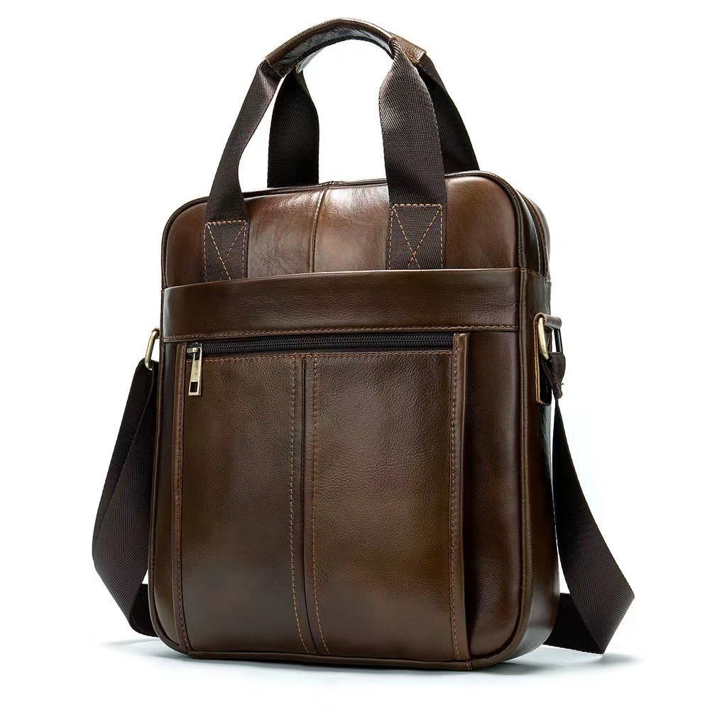 Men's Leather First Layer Cowhide Vintage Men's Shoulder Bags