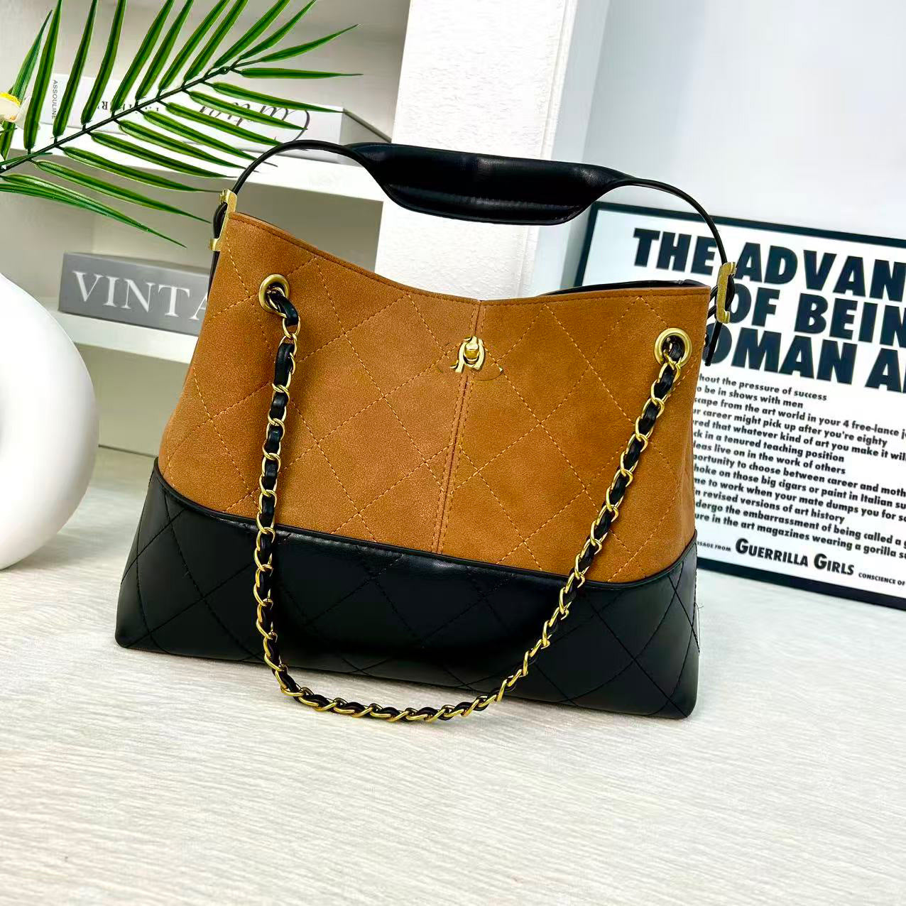 Frosted Deerskin Shopping Large Capacity Trendy Handbags