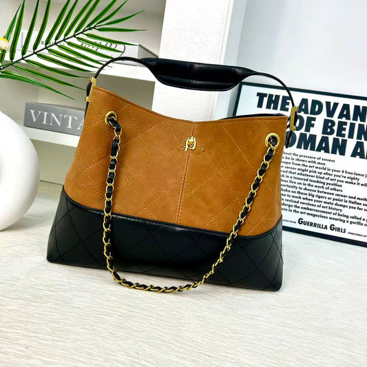 Frosted Deerskin Shopping Large Capacity Trendy Handbags