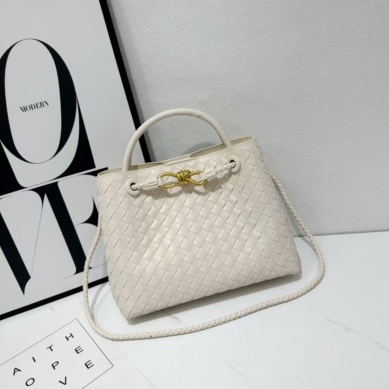 Women's Weaving Fashion High Sense Commuter Large Evening Bags