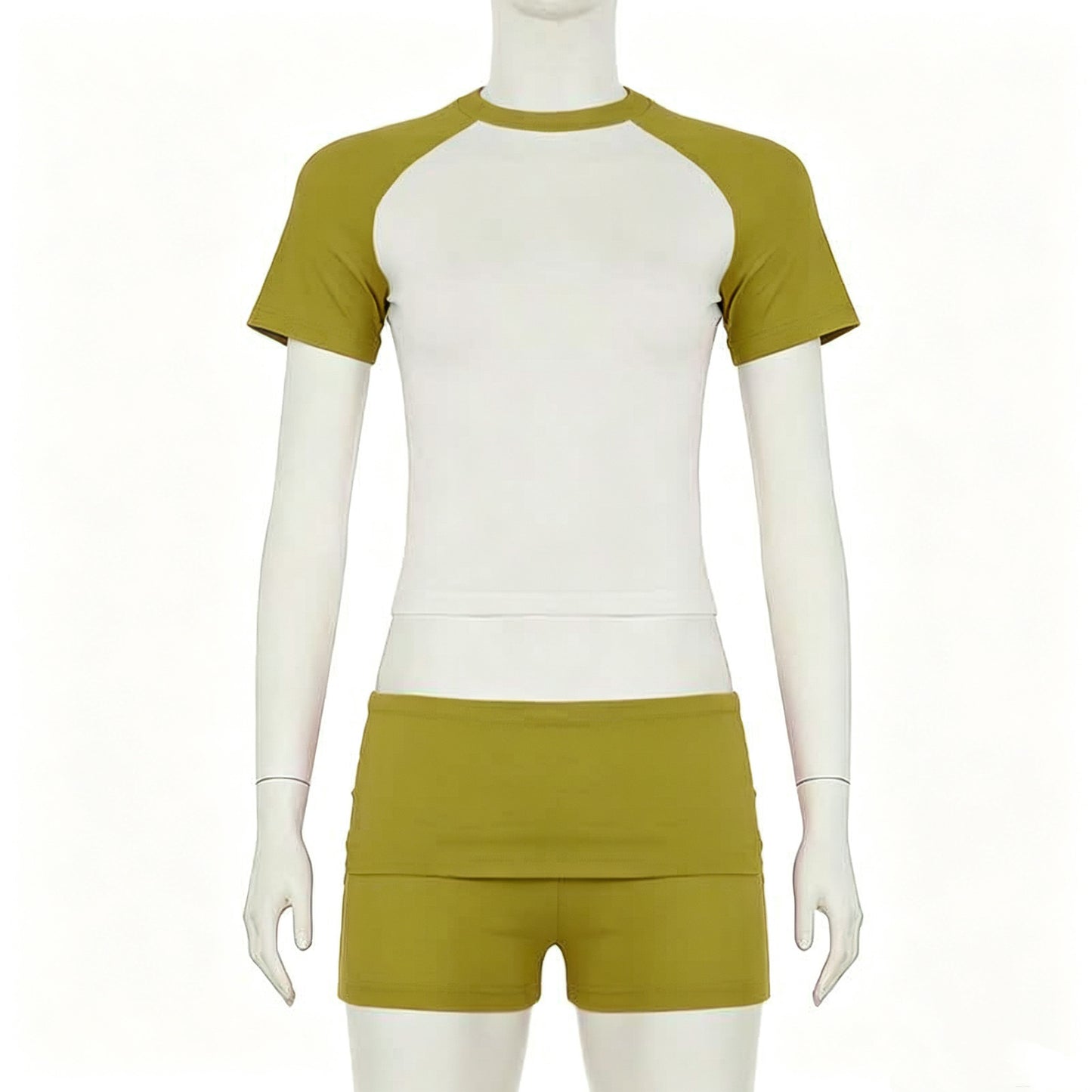 Comfortable Basic Sports Short-sleeved Solid Hair Fashion Casual Suit