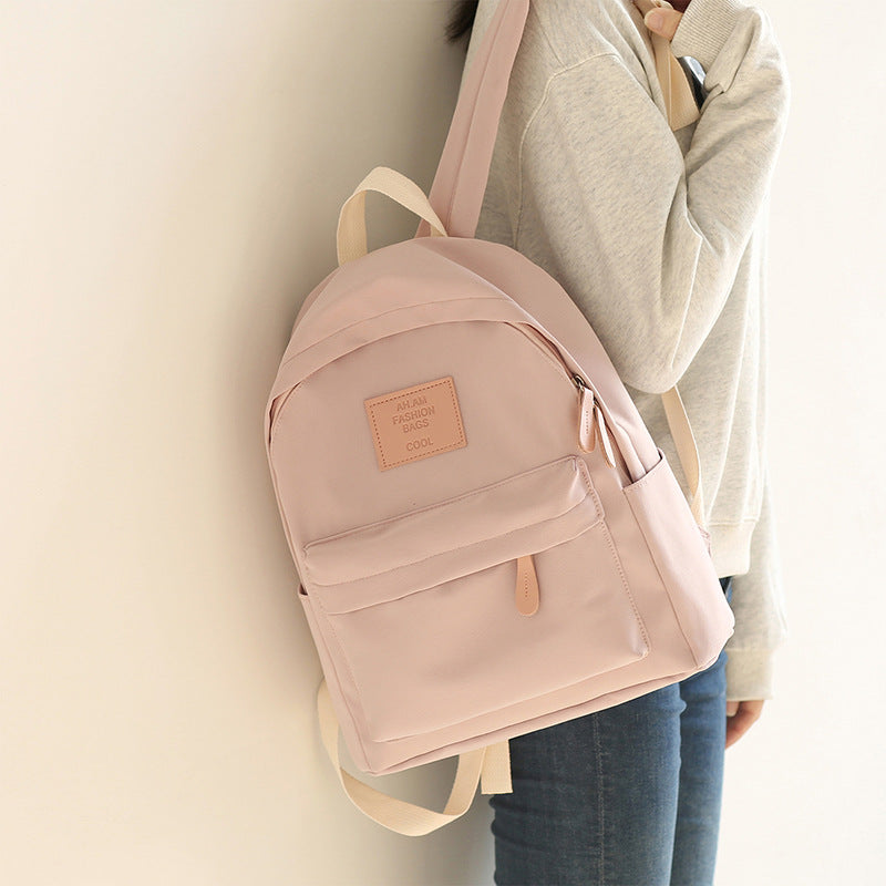 Mori Solid Color Female Korean Style Junior Backpacks