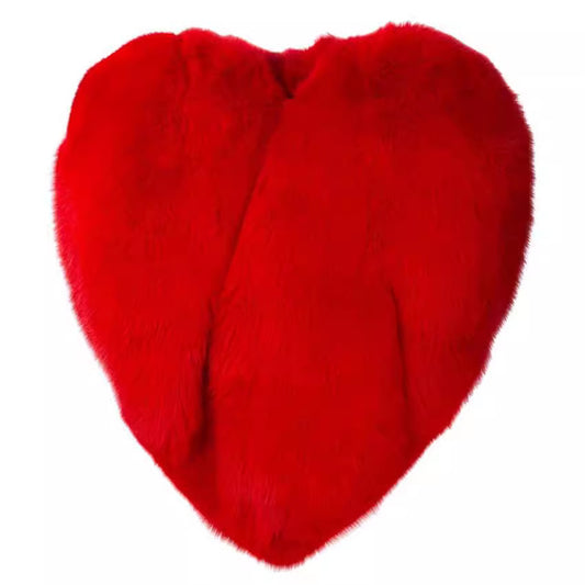 Sweet Peach Heart Imitation Fur Cloak Coats