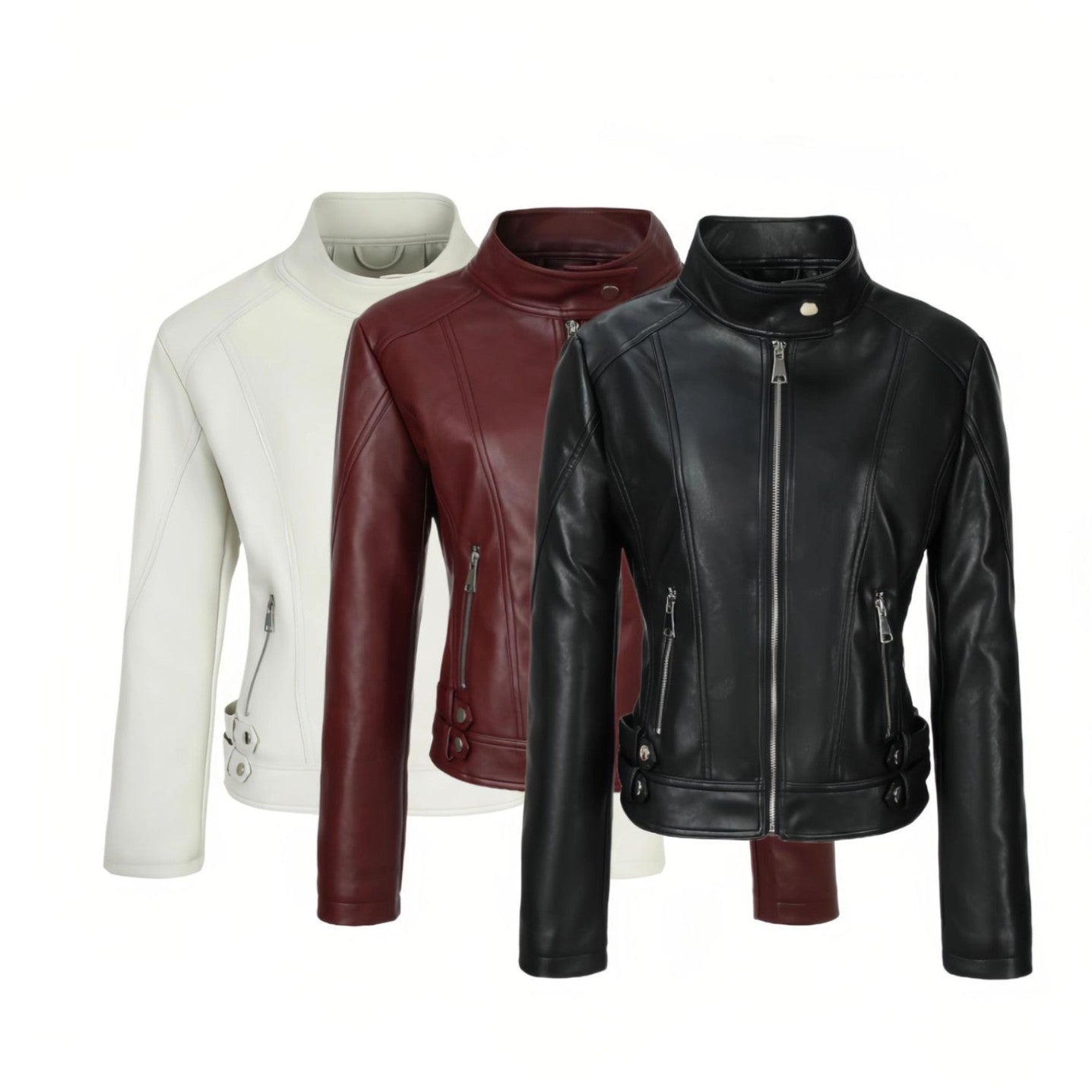 Fit Casual Versatile Long Sleeves Stand Collar Jackets