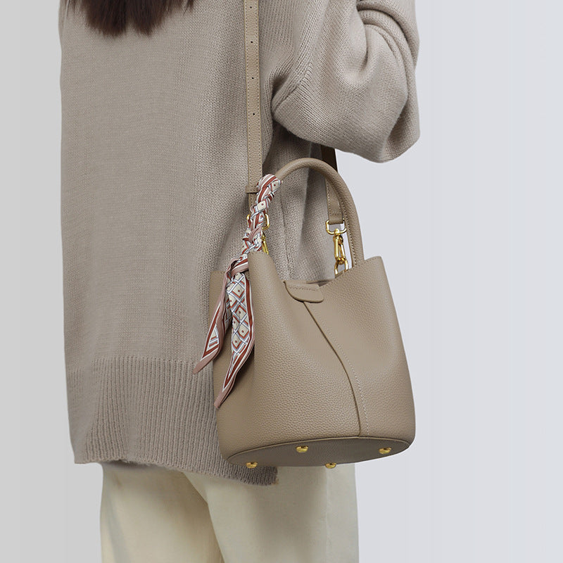 Versatile Durable Fashion Women's High-grade Leather Luggage