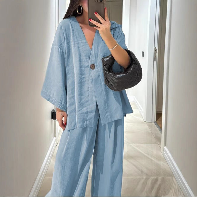 Pretty Casual Women's Loose-fitting Wide Leg Pants