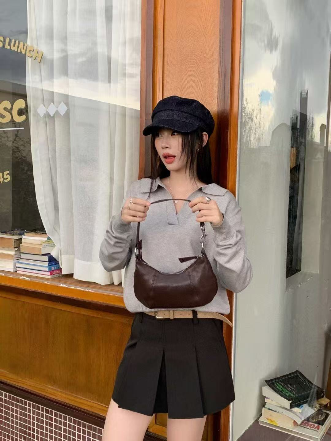 Pretty Dumpling High-grade Fashion Hand Carrying Armpit Bags