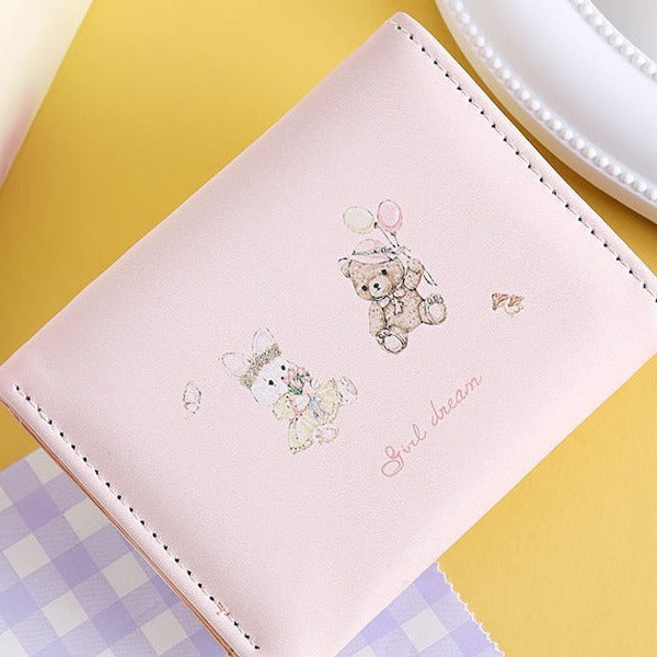 Spring Picnic Series Rabbits Bears Cute Ladies Wallets