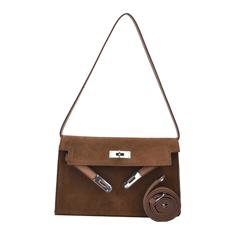 Women's Frosted Callie Underarm Portable Steel Hardware Armpit Bags