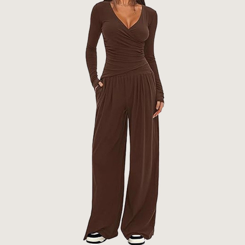 Creative Casual Women's Long Sleeve Sportswear Fashion Casual Suit