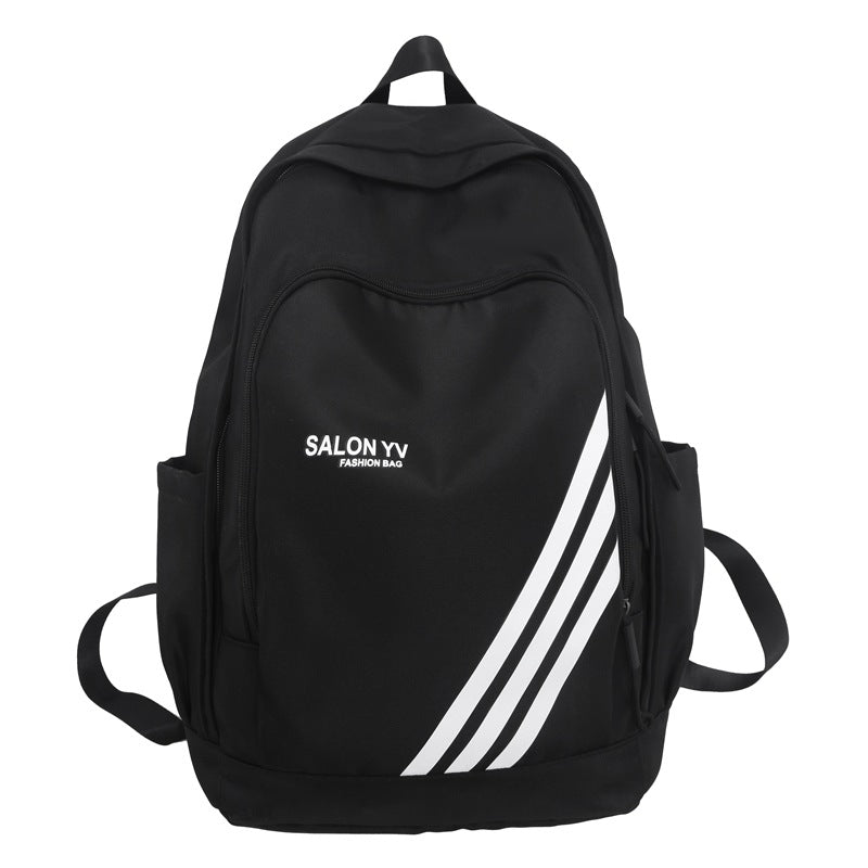 High Korean Style Cool Trendy Letters Middle School Students' Schoolbags