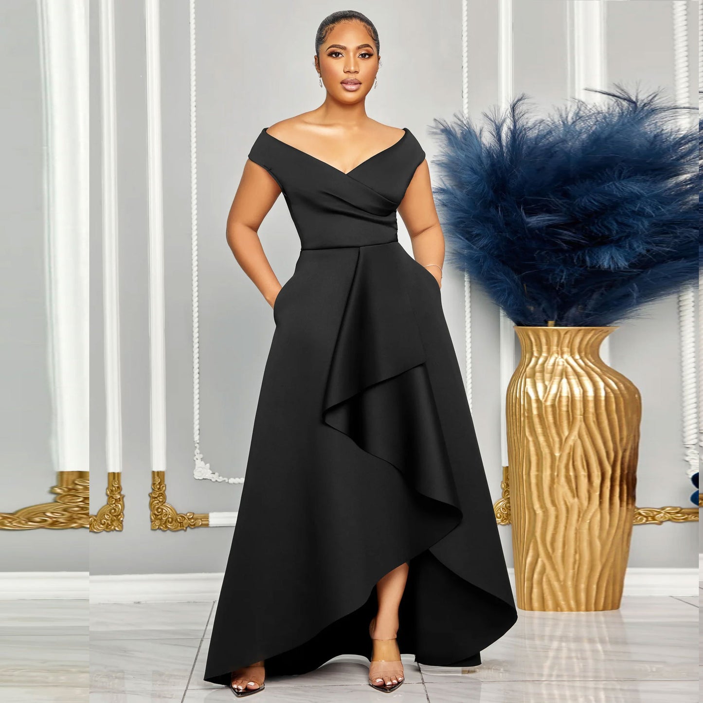 Sexy Solid Color Sleeveless Large Swing Suits