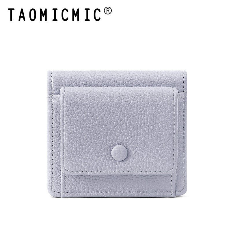 Women's Two-fold Simple Short High-grade Thin Card Holder