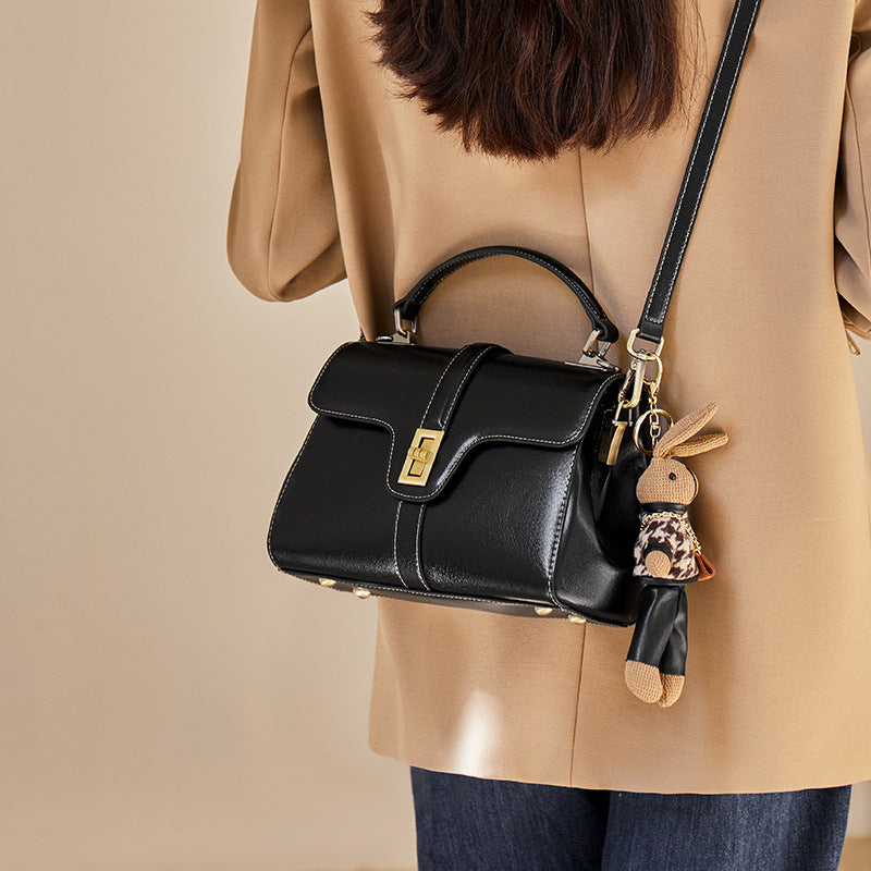 Women's High Sense Mother Elegant Genuine Leather Handbags