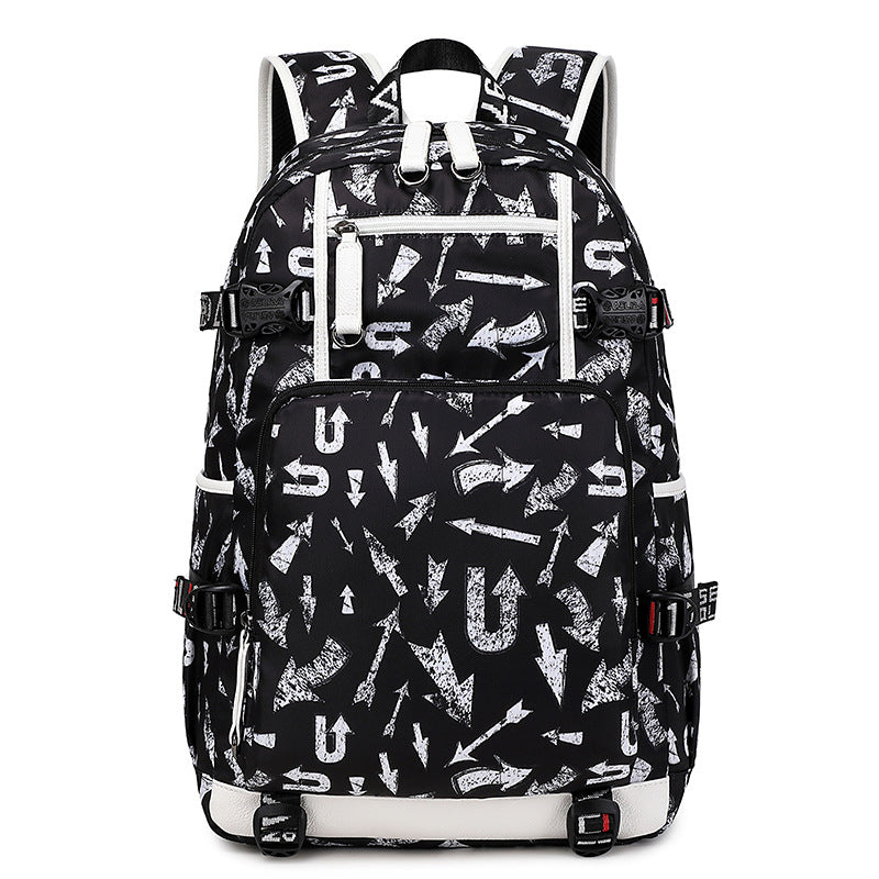 Men's Large Capacity Street Trend Leisure Middle School Students' Schoolbags